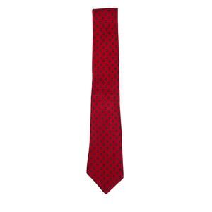 Vintage Berkley 100% Silk Men's Neck Tie- Red, Navy